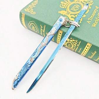 1pc 22cm Five-Claw Golden Dragon Sword With Scabbard Alloy Model Toy, Anime Peripheral, Metal Hanging Decor, Collectible, Gift For Holiday, Birthday, Christmas