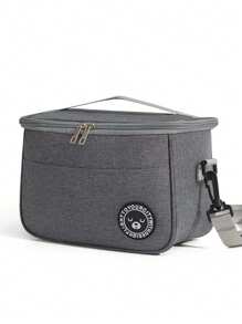 1pc Double Layer Lunch Bag For Women, Large Capacity Insulated Lunch Box For Men, Student Thickened Cute Lunch Bag, Reusable Lunch Tote Bag, Portable Picnic Ice Bag For Work, Picnic, School Or Travel Lunch Box Bag School Supplies Stuff Accessories Bag For School School Accessories School Stuff