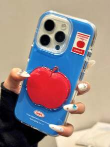 Cute Glossy 3D Durian Fruit Soft Phone Case Compatible With IPhone 16 15 14 13 Pro Max Cute Shockproof Protective Back Cover - Apple - View 3