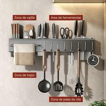 Knife Holder, Home Organization, Kitchen Storage, Shelves & Racks, Christmas! - Black - View 4