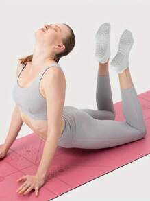 6pcs/5pcs/3pcs Colorful Yoga Socks For Women, Breathable With Grips And Ankle Cuffs, Suitable For Sports, Ballet, Yoga, Random Colors