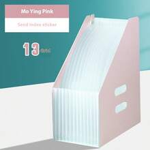 A4 Accordion Expanding File Folder, Multi-Layer Portable Handle File Organizer, Desk Standing PP Foaming Document Storage Bag, Large Capacity,For School Supplies,Back To School - Multicolor - View 2