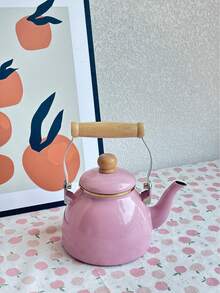1 件粉色少女咖啡壶，家用厨房可明火加热咖啡壶和茶壶，节日派对，户外野餐便携式咖啡壶 - 粉色 - 查看 6