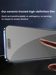 磨砂 2 件装陶瓷屏幕保护膜适用于 17 16 PRO MAX 16 16 PRO 16 PLUS 15 PRO MAX 15 15 PRO 15 PLUS 14 PRO MAX 14 14 PRO 14 PLUS 13 PRO MAX 13 13 PRO 12 11 XS XS MAX XR 屏幕保护膜，非玻璃，陶瓷软膜，智能手机模型，可用作生日、家人、朋友的礼物，手机屏幕保护膜，手机配件 - 無色 - 查看 5