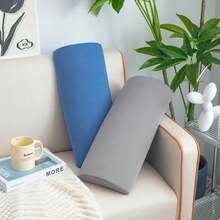 Half Moon Bolster Pillow Ankle Knee Support Quality Memory Foam Filling For Legs Knees Lower Back Head Office Home Travel