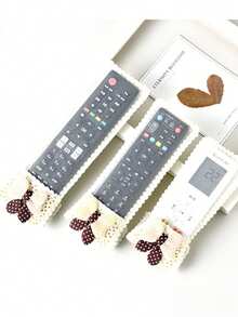 1/3/5pcs Starry Sky Air Conditioning TV Remote Control Cover, Small Bear Fabric Remote Control Cover, Remote Control Dust Cover - Multicolor - View 6