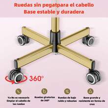 KINGSTEAM Carrito Auxiliar Organizador Almacenamiento Multiusos. Altura regulable, bandeja de aluminio resistente a la corrosión y la oxidación. Colores disponibles-rosa, dorado, púrpura, verde. - Dorado - Ver 8
