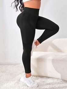 TNTOR Leggings deportivos sin costuras y de alta elasticidad para mujer de talla grande
