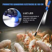 Chicharra Eléctrica Arreadora Recargable Ganadera De 108cm - Azul - Ver 7