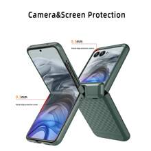 WJFORLION Case For Motor Razr 2025 Case/Razr 2024 Phone Case Full Body Shockproof For Moto Razr 50/60 With Built-In Outer Screen Protector & Hinge Protection [Not Fit Razr Plus 2024/2025] - 玫瑰金 - 查看 5