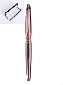 [Customized] 1pc Elegant & Fashionable Hollow Pen Barrel Ink Fountain Pen With 0.38mm Fine Nib, Smooth Writing, Refillable Ink Cartridge, Includes 30pcs Ink Cartridge Refills, 2.6mm Diameter, Perfect For Daily Writing, Calligraphy, Signature, Ideal As Personalized Gifts For Valentine's Day, Christmas, Back To School, Graduation, Father's Day, Teacher's Day, Thanksgiving - Multicolor - View 24