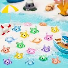 10/20PCS Mini Realistic Glow-In-The-Dark Resin Devil Fish Ornaments - Lifelike Aquarium Decor, Handcrafted Desk Toys For Bedroom Kitchen, Stress Relief DIY Accessories, Prank Props, Micro Photography Set, Halloween Holiday Decorations