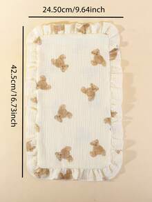 4 件装婴儿平纹细布喂奶拍嗝巾、吸水围兜多功能巾 - 彩色 - 查看 3