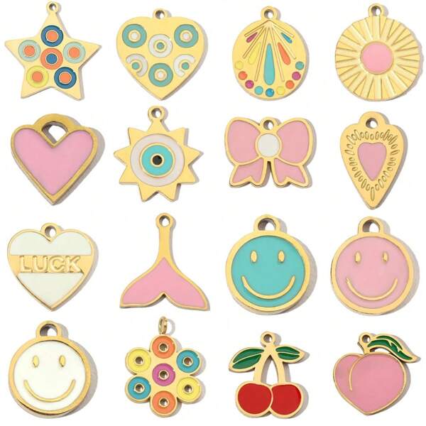 1pc Fashionable Bohemian DIY Jewelry Accessory Pendant, Suitable For Bracelets, Necklaces, Earrings