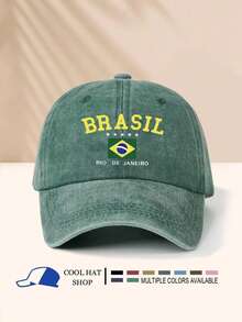 1 chiếc Mũ lưỡi trai chống nắng mùa hè in hình ngôi sao Brazil cổ điển, Mũ vành cong phong cách Hippie Hip-Hop, Mũ lưỡi trai có vành cong dành cho cả nam và nữ - Mũ có thể giặt được 1 - Xem 19