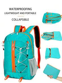 户外防水行李袋，可折叠轻便运动行李袋，登山户外骑行运动包，大容量户外男女通用折叠包，适合骑行爱好者，大学生徒步登山旅行度假/送给朋友的礼物