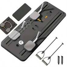 Tabla deslizante plegable multifuncional de Pilates, set de moldeado de Pilates 5 en 1, máquina deslizante de césped, tabla rodante para músculos abdominales, para ejercicios de núcleo, fitness, uso doméstico, gimnasio