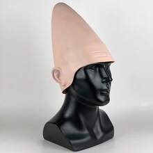 Thick Bald Skin Alien Bald Cap, Plastic Halloween Skull Egg-Shaped Wig, Exquisite Costume Dress Up Simulation Role Play Head Mask, Suitable For Men And Women Party