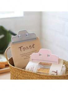 5pcs Reusable Food Bag Clips, Potato Chip Clips, Food Bag Clips, Diamond Brushed Clips, Large Seam Clips, Suitable For Diamond Art Quilting And Embroidery Multi-Functional Food Bag Clips, Can Maintain Freshness And Processing Stability (Style Random)