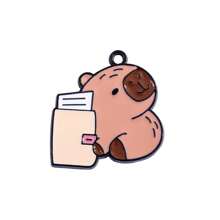 可爱的水豚河豚DIY吊坠首饰套装，可用于制作手链、项链和其他首饰。适合DIY爱好者。也非常适合馈赠亲朋好友。