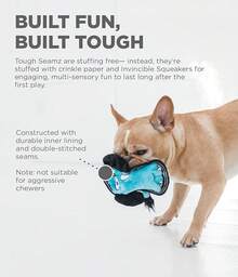 Outward Hound Seamz Gator Plush Dog Toy, Large - Con voi - Xem 10