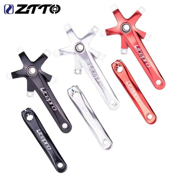 ZTTO Litepro Klapprad Kurbel Aluminium 170mm Ausschnitt Integriert MTB Mountainbike Kurbelsatz BCD 130 Kettenblatt Teile