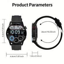 Smart Watch For Men And Women, Can Answer/Make Calls, Remote Photo Taking, Music Playback Control, Pedometer Alarm Clock 100+ Sports Mode, Business Style Steel Strap With 1PC Silicone Strap, Suitable For Daily Wear As A Gift
