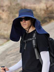 Men Detachable Outdoor Quick-Drying Waterproof Fishing Cap With Sun Protection And Breathable Design For Hiking, Hunting, Climbing And Other Outdoor Activities - A - View 21