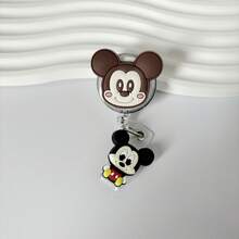 1 PIEZA Soporte retráctil de identificación con diseño de anime de  y , accesorio de oficina multiusos y lindo, ideal como regalo para enfermeras, médicos, estudiantes y útiles escolares - Multicolor - Ver 2