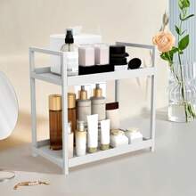 Organizer da tavolo per cosmetici da bagno, vanità e portaoggetti multifunzionale in plastica per la cucina