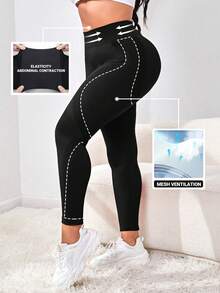 TNTOR Leggings deportivos sin costuras y de alta elasticidad para mujer de talla grande