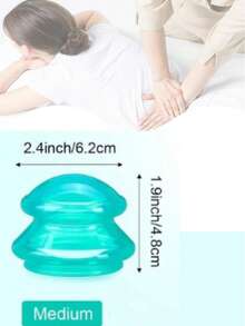 12/10/6/4/1件真空硅胶拔罐套装，脱脂硅胶吸杯按摩美容拔罐配件，面部吸杯，瘦身拔罐配件（用于按摩和放松，改善腰线，身体按摩拔罐，健康人士，促进血液循环，放松技巧，缓解压力，理想的身体按摩器） - 綠色 - 查看 14