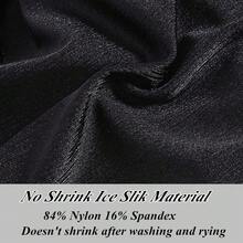 Mens Silk Underwear Briefs Pack Bulge Enhancing Pouch Stretch Bikini Underwear Straight Men L XL 2XL 3XLChristmas IVEB - 黑色 - 查看 8