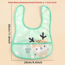 5 Stücke/Set zufälliges Blumenmuster Baby U-förmige Lätzchen, Neugeborenen Cartoon Spucktücher, unisex - Verschiedenfarbig - Übersicht 4