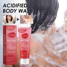 OceAura Body Wash Deeply Cleaning Gentle Exfoliation Remove Dead Skin Smooth Tender Moisturizing Long Lasting Fragrance Bath Gels Orange/Coconut Vanilla/Peony Rose - Red (Peony Rose) - View 12