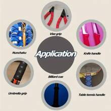 1件装-鱼竿柄套防滑热缩花钻鱼鳞纹管套柄绝缘套防滑柄纹管羽毛球拍彩色鱼竿柄套热缩管各种装备日用品柄套 - 彩色 - 查看 3