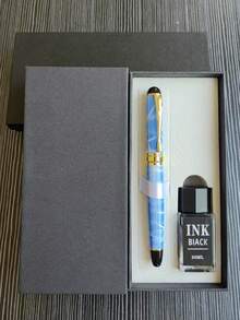 [Customized] Laser Engraved Pen Holder, 1pc Elegant Customized Fountain Pen With 0.5mm Fine Nib, High-Quality Electroplated Craftsmanship, Smooth Writing Experience, Refillable Ink Cartridge, Includes 30pcs 2.6mm Ink Cartridges, Great Daily Writing/Calligraphy Gift For Coworkers, Family, Back To School, Valentine's Day, Christmas, Father's Day, Teacher's Day, Thanksgiving, Christmas, Mother's Day, Birthday, Personalized Gifts - Multicolor - View 55