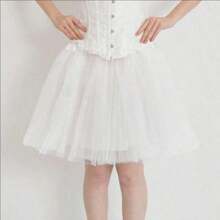 1pc Adult 3-Layer Tulle Petticoat Skirt, 40cm Princess Puffy Tutu Dress, Costume For Cosplay, Birthday Party, Role Play, Halloween