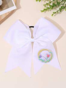 1pc 26Letters Back To School Customized Text Name Bow Hair Ring,Personalized Solid Color Embroidered 26 Letters Decoration Bow Hair Ring,Fashion Unique Hair Accessories For Girls Back To School Gifts, Daily Use - 彩色 - 查看 11