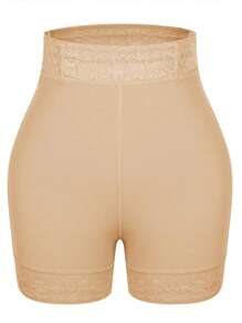 Women's Lace Mid-Rise Tummy Control Briefs Faja Body Shaping Pants Leg Shaper Shorts Women's Butt Lifting Body Shaper Seamless Fit