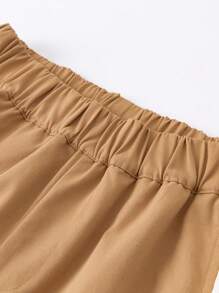 mini bala 儿童户外运动服 2025 秋季拼色运动套装 - 深卡其 - 查看 9