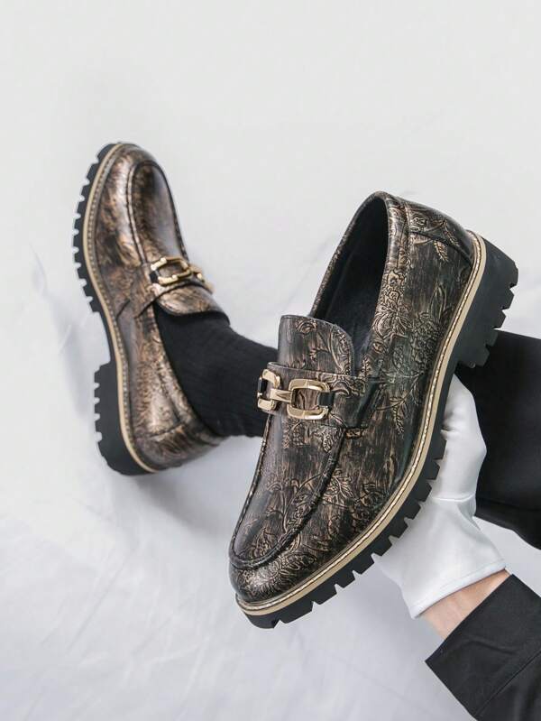 Men's Slip-On Loafers, Casual Business Formal Dress Shoes, Groom Wedding Shoes, Size 38-46