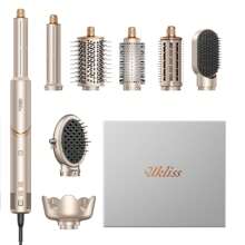 UKLISS 1 brosse à air chaud haute vitesse 8-en-1 | Outil de coiffure pliable pour un séchage rapide et des résultats de qualité salon
