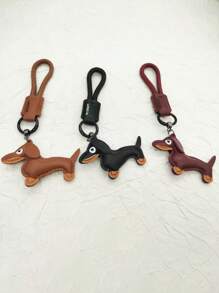 皮革腊肠犬包饰、腊肠犬吊坠、腕带钥匙扣、背包装饰挂饰、动物背包配件、卡通挂饰、狗狗挂饰、可爱挂饰、背包饰、腊肠犬钥匙扣、时尚钥匙扣、卡通钥匙扣、动物钥匙扣