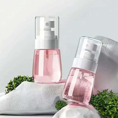 1个细雾喷雾瓶，小型喷雾器，带泵和透明容器，香水喷雾器，爽肤水喷雾瓶，化妆品可填充瓶，旅行喷雾瓶，便携式乳液/洗发水分配器，多种颜色和尺寸可选