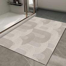 HECHO EN TURQUÍA. Alfombra turca antideslizante con estampado digital Pearl – AL4005. Suave al tacto, lavable y con reverso de fieltro antideslizante. 2 unidades. Moderna alfombra decorativa, ideal para salón, dormitorio, cocina, pasillo o entrada. Disponible en 4 tamaños (50 x 80 + 40 x 60 cm, 50 x 100 + 50 x 60 cm, 50 x 120 + 40 x 80 cm, 50 x 160 + 60 x 100 cm). Secado rápido, muy absorbente, diseño suave y cómodo. Apta para uso en interiores y exteriores.