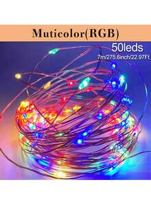 1pc 50/100/200/300LEDs Copper Wire Fairy Light Strings - USB Powered With Remote Control, 8 Lighting Modes, 7/12/22/32m Long, Perfect For Wedding, Party, Home, And Christmas Decorations - Yellow - View 15