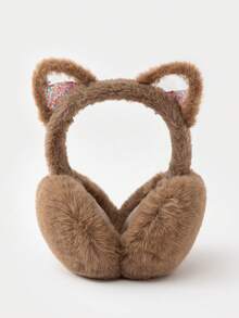 قطعة واحدة من أذرع القطة والنجمة الخماسية من القماش المخملي، إكسسوار شتوي دافئ للنساء