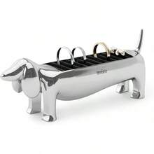 Soporte para anillos Dachsie - Cromo - Ver 2