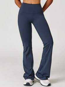 MASKERT 'Sports Pants' Women'S Sports Pants Yoga Pants Flared Pants Running Fitness Home Commuting Comfortable Skin Friendly Tights - 藏蓝色 - 查看 4